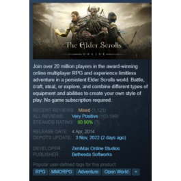 The Elder Scrolls Online (Steam Key / Global)