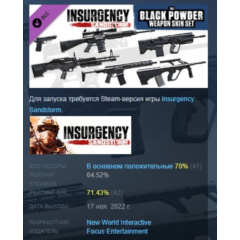 Insurgency: Sandstorm - Black Powder Weapon Skin Set РФ