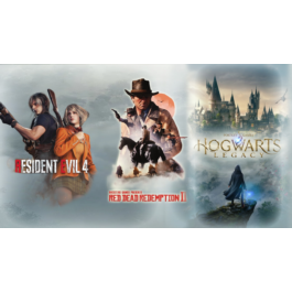 Red Dead Redemption 2 + Resident Evil 4+Hogwats Legacy