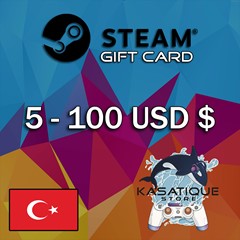 🐬 5 - 100 USD STEAM КОДЫ 🐬 ТУРЦИЯ | АРГ | США 🐬 АВТО