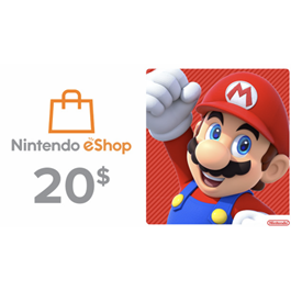 🔥Nintendo eShop Gift Card 20$ - USA🇺🇸 (Instant)