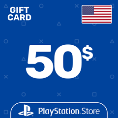 ⭐️Карта Пополнения PSN 50$ (USD) США