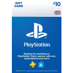 PSN £10 UK GBP  PlayStation Network (0% Комиссия)