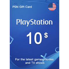 🔥Playstation Network PSN🔥 Gift Card 10$ - США Быстро