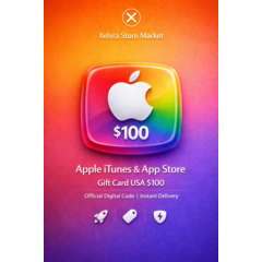 🍎 Apple Gift Card США $100 — Официальный код App Store & iTunes | Мгновенная доставк
