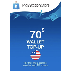 🔥Playstation Network PSN🔥 Gift Card 70$ - США Быстро