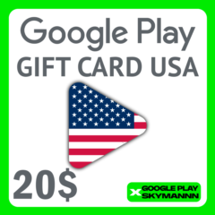✅Google Play Gift Card 20$ USD USA🇺🇸 АВТО ВЫДАЧА 24/7