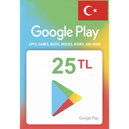 🔥Google Play 🔥Gift Card 25 TL Turkey🇹🇷 Instant