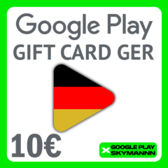 Google Play Gift Card 10€ DE Германия АВТО ВЫДАЧА 24/7
