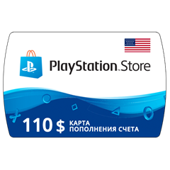 Карта PlayStation(PSN) 110$ USD (Долларов) 🔵США