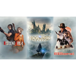 ✅ Hogwarts Legacy + RDR 2 + Residet Evil 4 (2023)