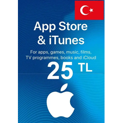 iTUNES GIFT CARD 25 TL ✅(ТУРЦИЯ)