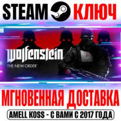 Wolfenstein: The New Order Steam Ключ РФ+Мир +Бонус