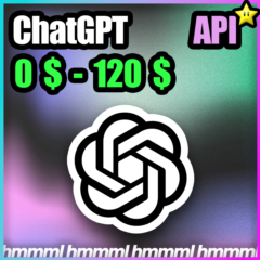 ChatGPT OpenAi GPT 5.4 API 0$ - 120$ API Кредиты 3.5