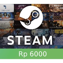 Steam Wallet 6000 IDR - Digital Gift Card - Indonesia