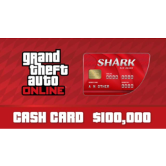 🚗 GTA Online: 💰 Red Shark Cash Card 💰 100K💰ROCKSTAR