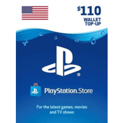 🎁 PSN USA карта пополнения на 110$ USD (USA) 🔥
