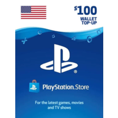 🎁 PSN USA карта пополнения на 100$ USD (USA) 🔥