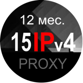 15 shared data center proxies St. Petersburg - 12 month