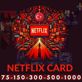 🔴 NETFLIX TURKEY GIFT CARD 100-200-250-500-1000+TL ЛИР