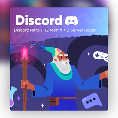 ✨🚀 Подарочная подписка Discord Nitro на 1-12 месяцев🔑