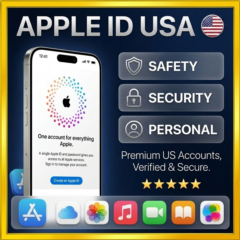 🟢 VIP APPLE ID AMERICAN (USA) FOREVER