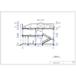 Sketch of a two-story residential building.