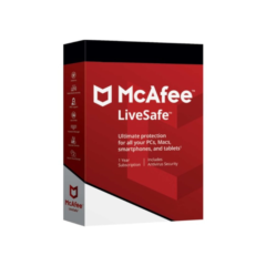 McAfee LiveSafe 2023 - 1 Year Unlimited Devices Global