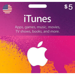 Itunes Gift Card 5$ (USA) 🇺🇸