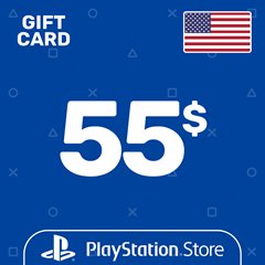 ⭐️Карта Пополнения PSN 55$ (USD) США