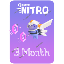 💎DISCORD NITRO 3 MONTH +2BOOSTS 💎