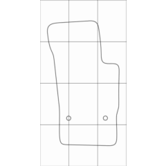 AUDI A1 2010-- (автомат 5дв) Лекала автоковриков вектор