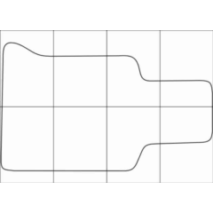 BMW 3 E-36 1991-1998 Лекала автоковриков, векторные