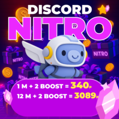 🎁DISCORD💎БЫСТРО💎NITRO 1-12 МЕСЯЦЕВ+2 БУСТА FULL 🎁
