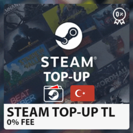 ⚡❤️STEAM TOP-UP🔴USD Turkey (%0 FEE) 5-100 USD TOP-UP⭐️