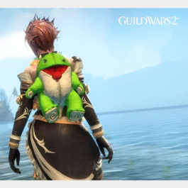 Guild Wars 2 - Green Plush Quaggan Backpack Cover