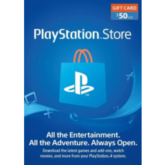 Playstation Network PSN $50 (USA) - без комиссии