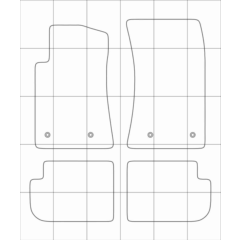 Chevrolet Camaro (09-15) Лекала автоковриков, вектор