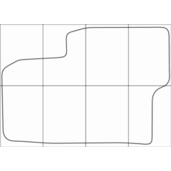CHEVROLET CAPTIVA 2012-16 Лекала автоковриков, вектор