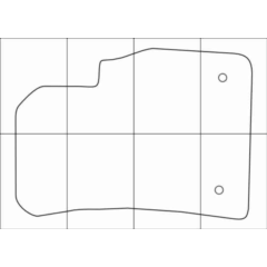CHEVROLET СRUZE 2009-- Лекала автоковриков, вектор
