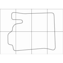 FORD FOCUS I 2001-2004 Лекала автоковриков, вектор
