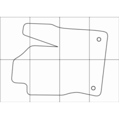 FORD FOCUS III 2011-- Лекала автоковриков, вектор