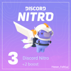 ✅ DISCORD NITRO 3 МЕСЯЦА + 2 БУССТА / Оптовая продажа👍