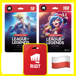 ⭐️GIFT CARDS⭐🇵🇱 LOL 1240-27000 RP (Poland)