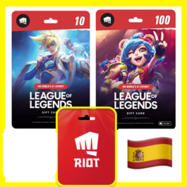 ⭐️GIFT CARDS⭐🇪🇸 LOL 1240-27000 RP (Spain)