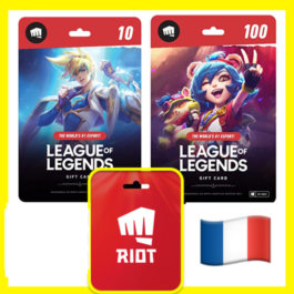 ⭐️GIFT CARDS⭐🇫🇷 LOL 1240-27000 RP (France)