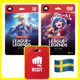 ⭐️GIFT CARDS⭐🇸🇪 LOL 1240-27000 RP (Sweden)