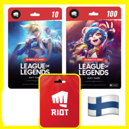 ⭐️GIFT CARDS⭐🇫🇮 LOL 1240-27000 RP (Finland)