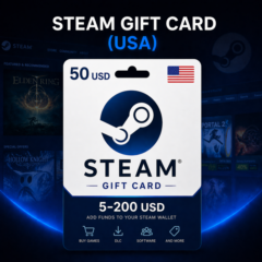 Steam Gift Card (США) 5–200 USD | Код пополнения Steam