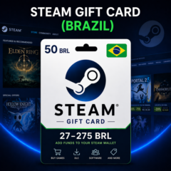 Steam Gift Card (Бразилия) 27–275 BRL | Код пополнения Steam